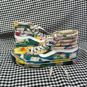 KENZO x Vans Vault OG Sk8-Hi LX Floral Colorful Sneaker Shoe Women's Size 7.5